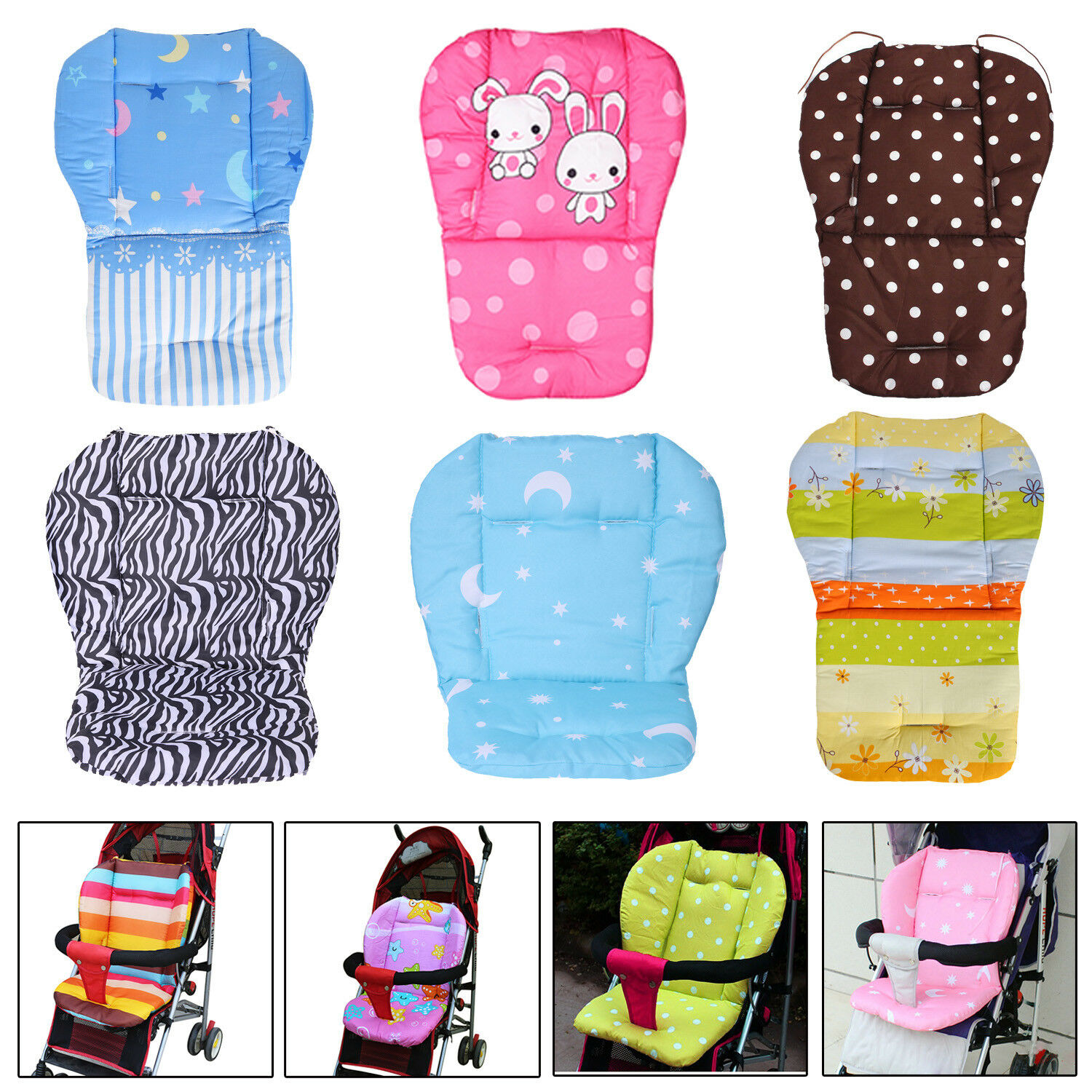 Baby Stroller Liner Padded Universal Baby Car Seat Cushion Stroller Seat Pad  for Toddler Pushchair Padded Mat Infant Car Seat Liner -  Hong Kong